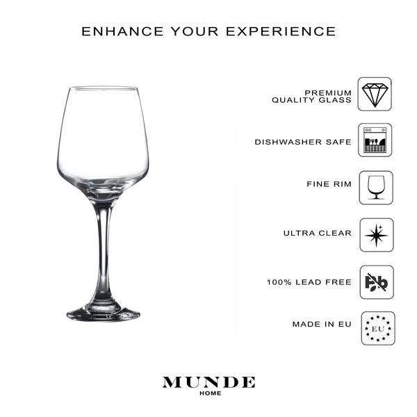 Blaise - Wine Glass Set of 6 - Munde Home