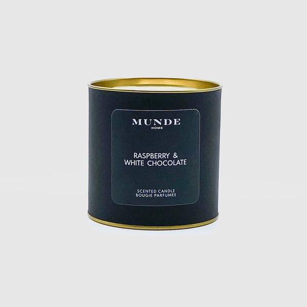 Scented Candle - Raspberry & White Chocolate