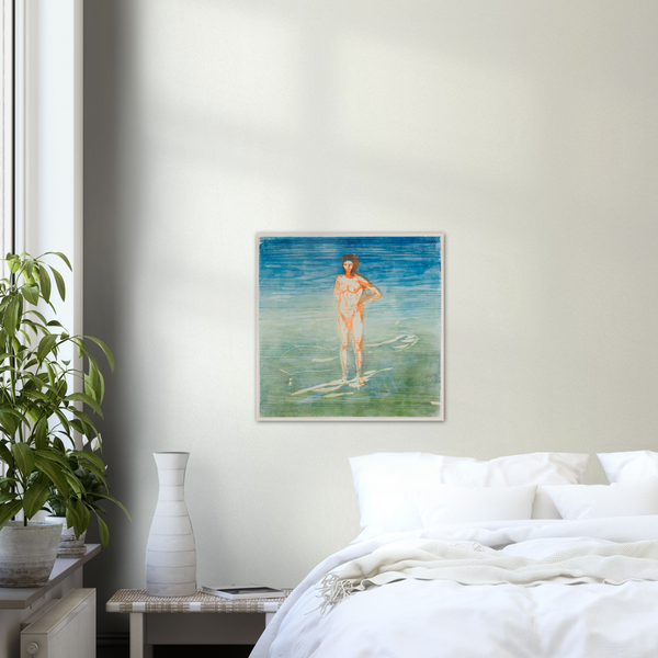 Edvard Munch Man Bathing - Poster