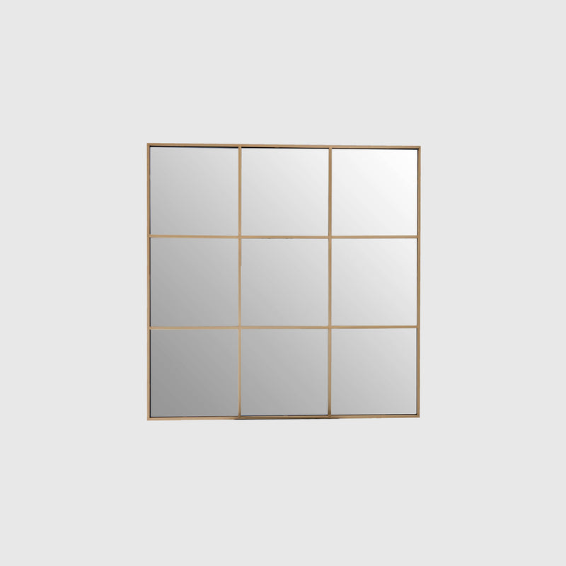 Dune - Grid Frame Wall Mirror - Gold