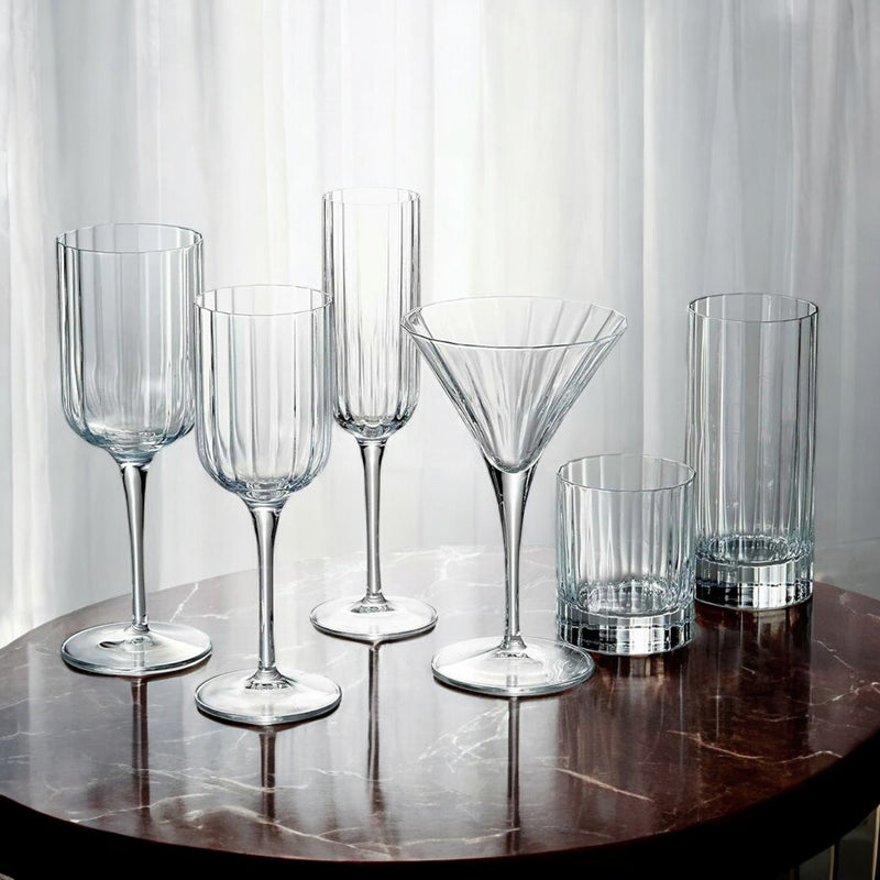 Gianni - Crystal Tall Tumblers - Set of 6 - Munde Home