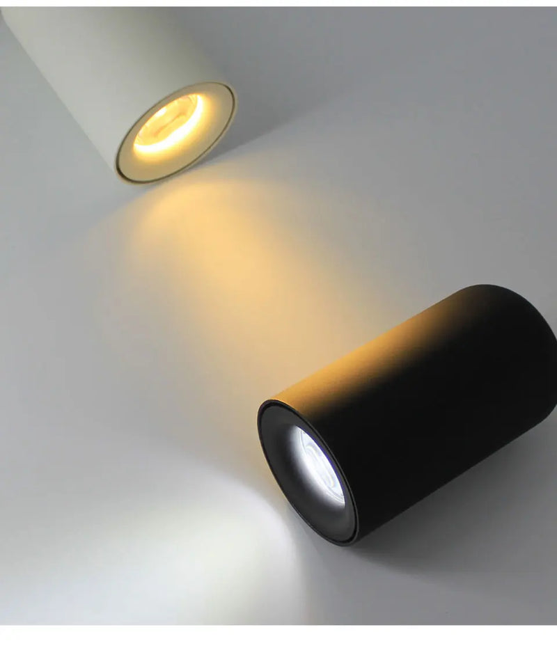 Nova Tall Surface LED Downlight - Black