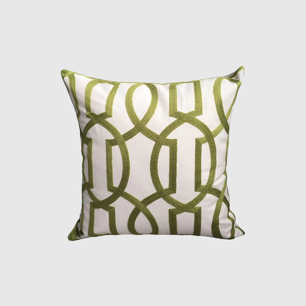 Julia Handmade Cushion Cover - 45 x 45  - Green - Munde Home