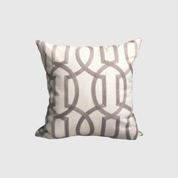 Julia Handmade Cushion Cover - 45 x 45 - Grey - Munde Home
