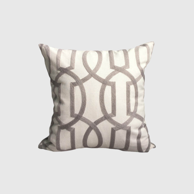 Julia Handmade Cushion Cover - 45 x 45 - Grey - Munde Home