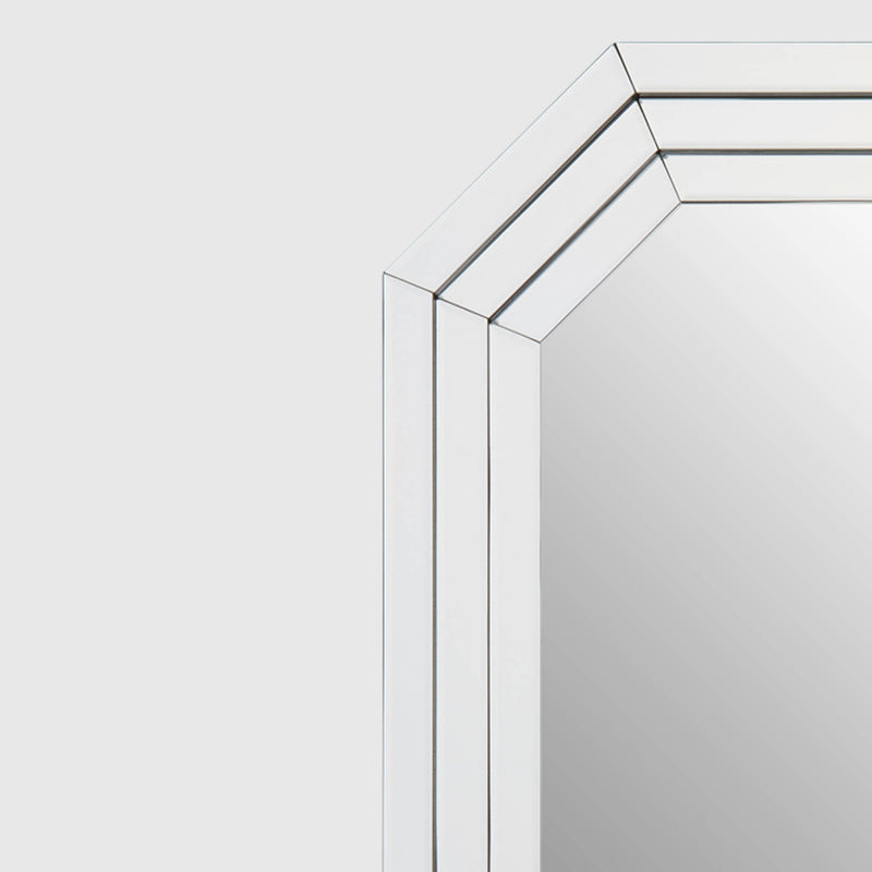 Kai - Octagonal Wall Mirror - Silver