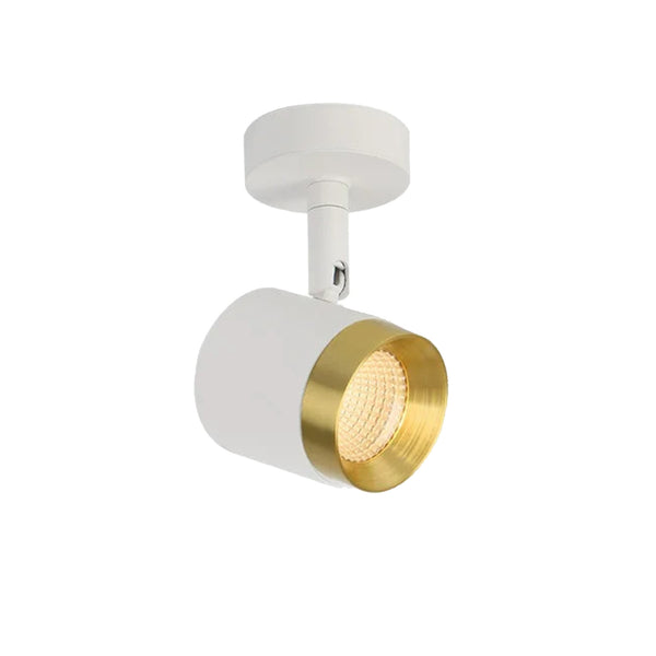Aether Adjustable LED Spotlight - White & Gold