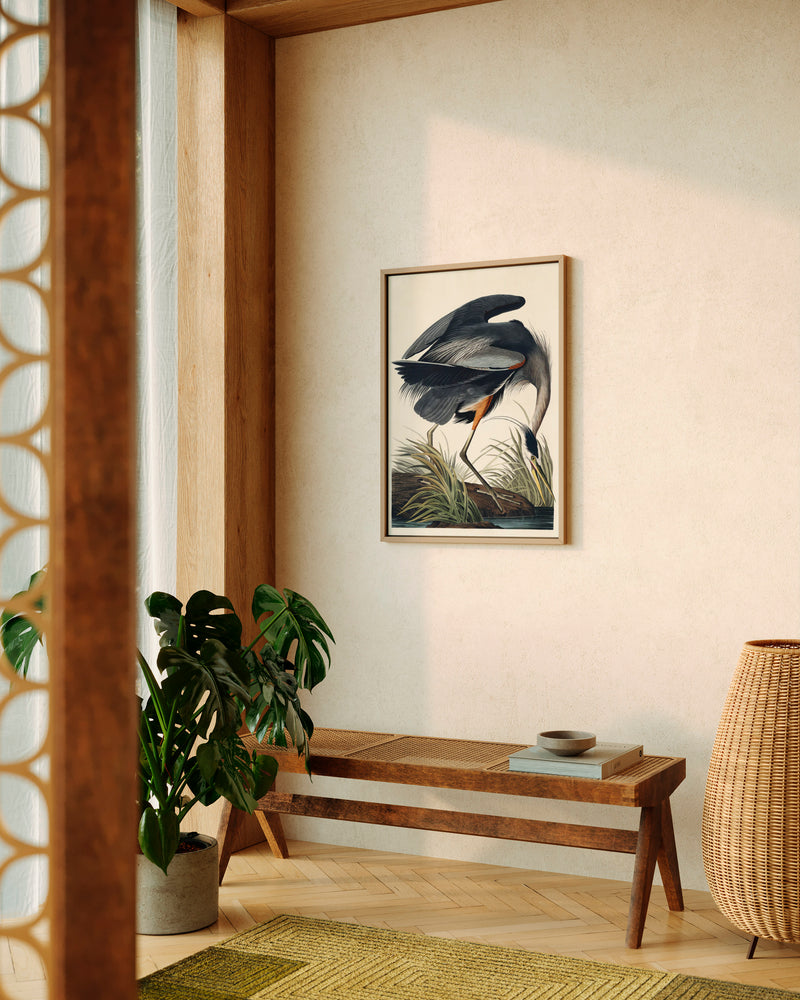 John James Audubon Great Blue Heron - Poster - Munde Home