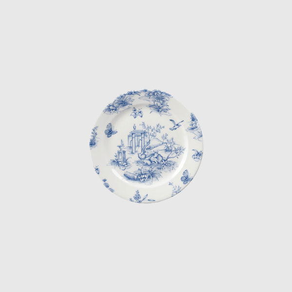Diana - Blue Toile De Jouy Fine China Side Plates - Set of 6