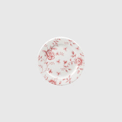 Diana - Red Rosey Fine China Side Plates - Set of 6