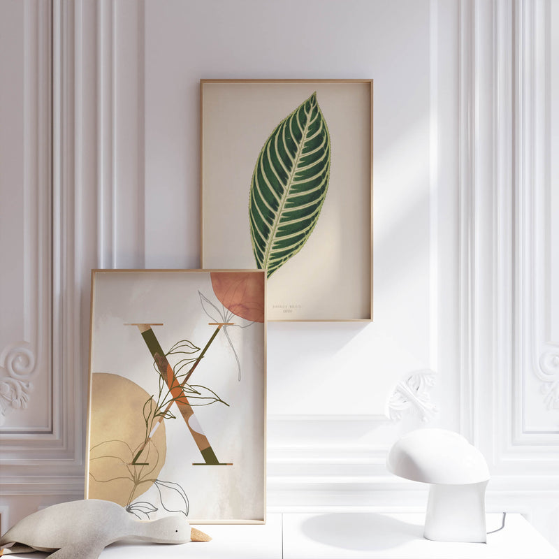 Floral Letter X - Poster - Munde Home