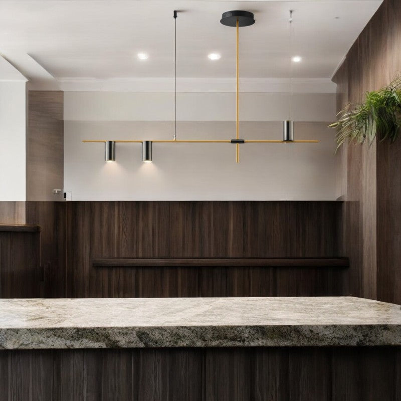 Nels Chandelier - Black & Gold - Munde Home