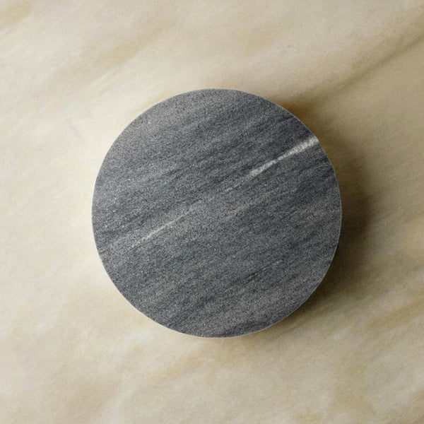 Sofia - Grey Marble Round Tray - Large