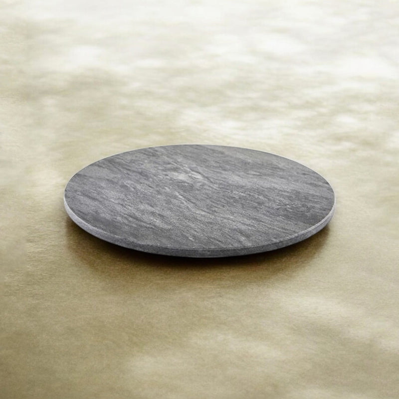Sofia - Grey Marble Round Tray - Large