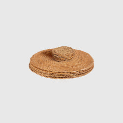 Eloise - Woven Thypha Placemat & Coasters - Set of 12
