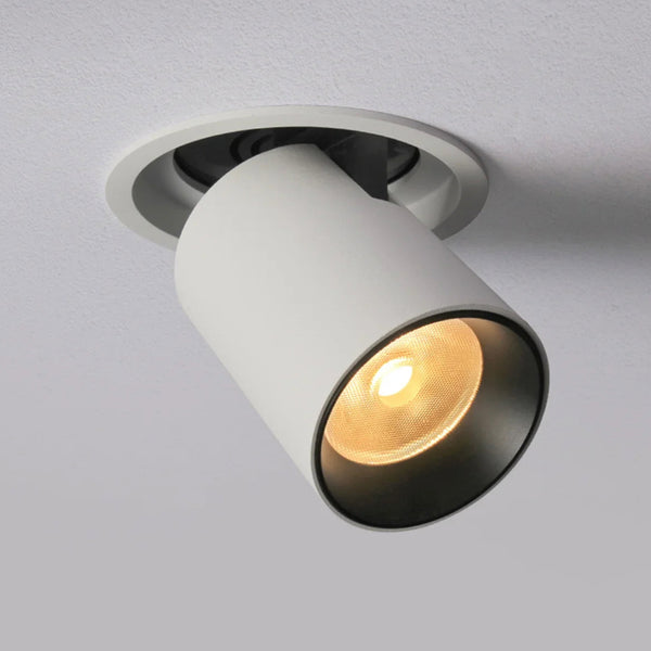 Minima Round Adjustable Recessed LED Downlight - White
