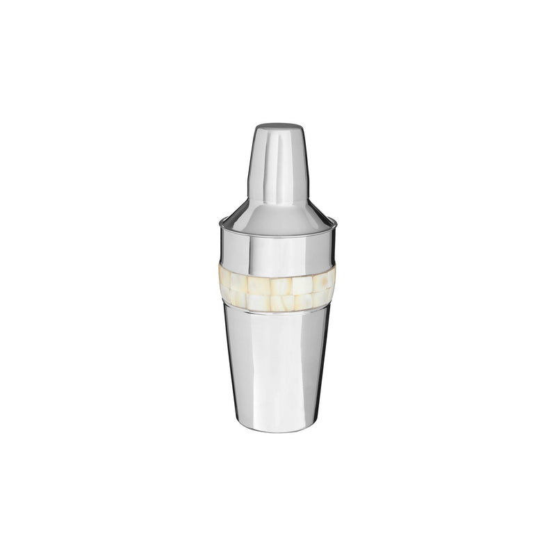 Natalia - Cocktail Shaker - Silver & Mother of Pearl