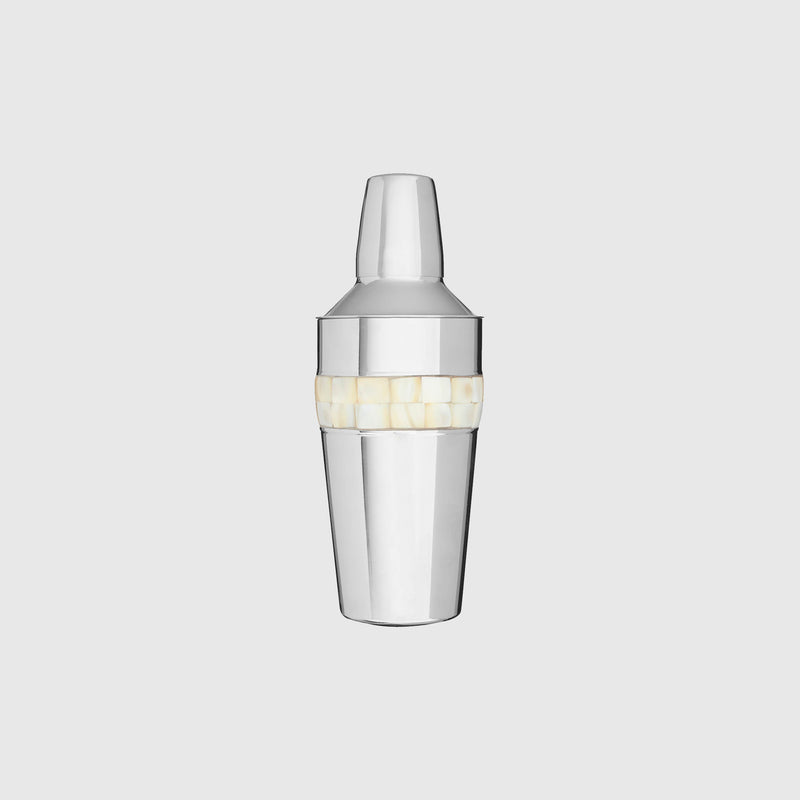 Natalia - Cocktail Shaker - Silver & Mother of Pearl