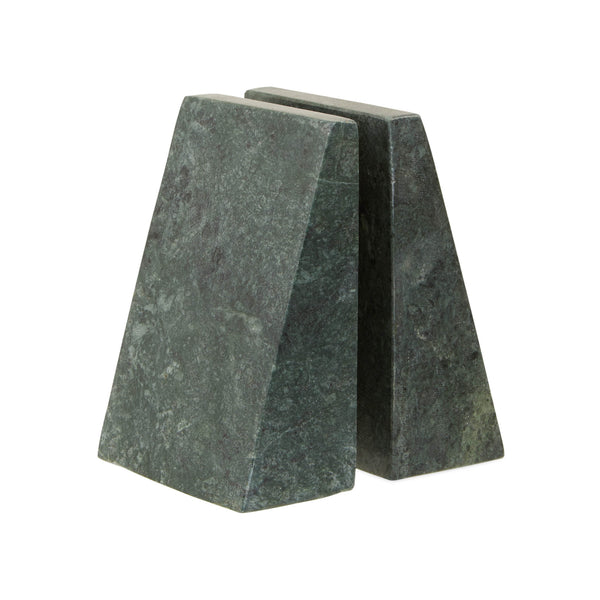 Penelope - Green Marble Bookends - Set of 2