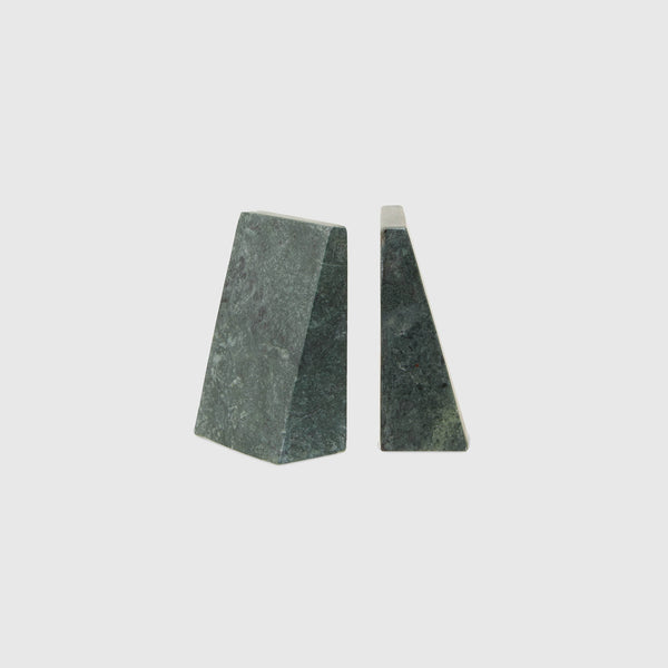 Penelope - Green Marble Bookends - Set of 2