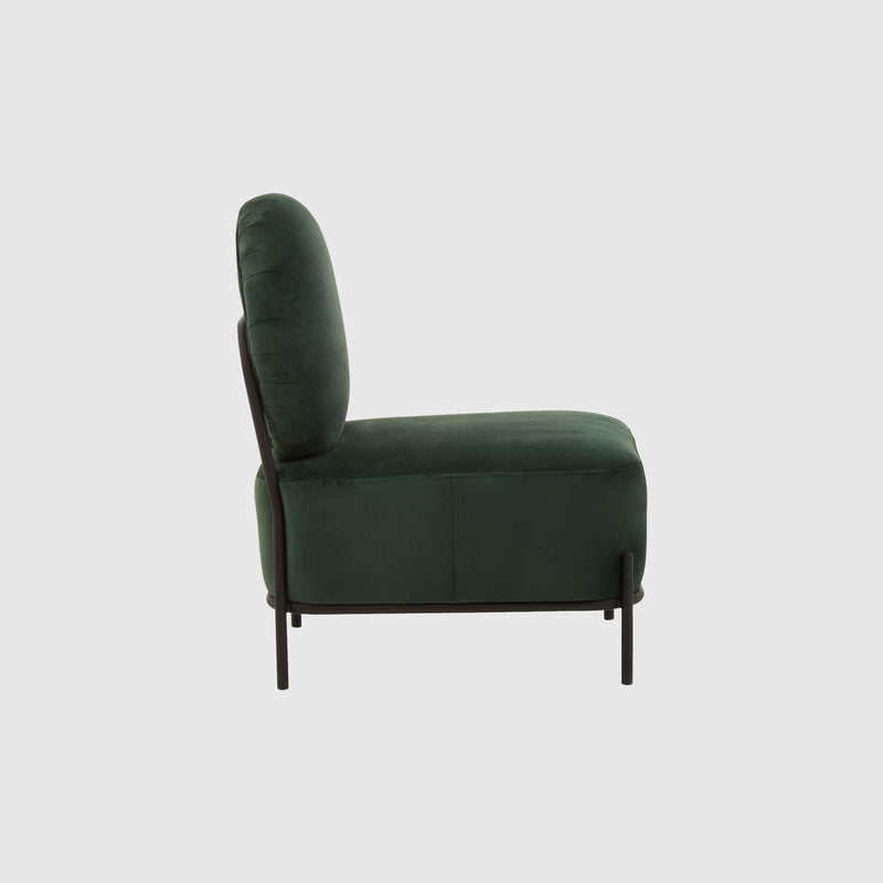Grace - Lounge Chair - Green Velvet