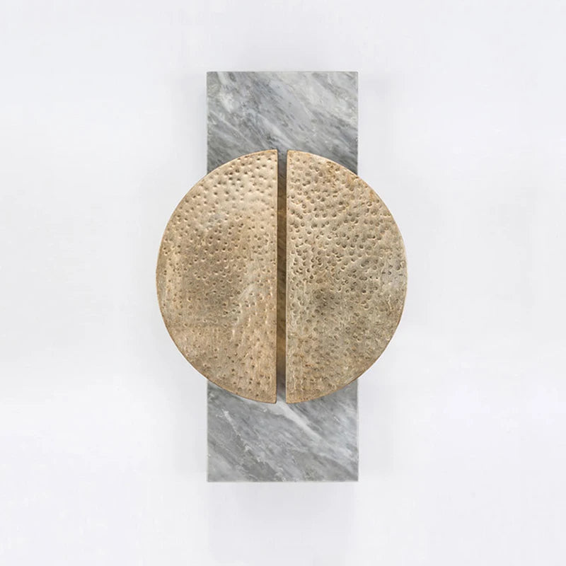Marco Wall Light - Grey Marble & Gold
