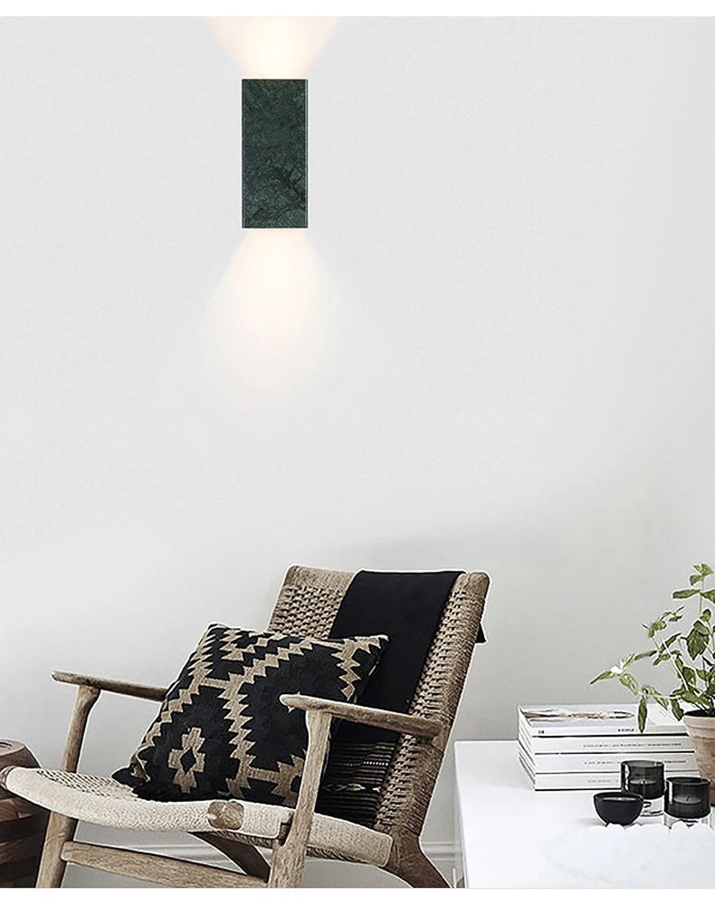 Lars Wall Light - Green Marble
