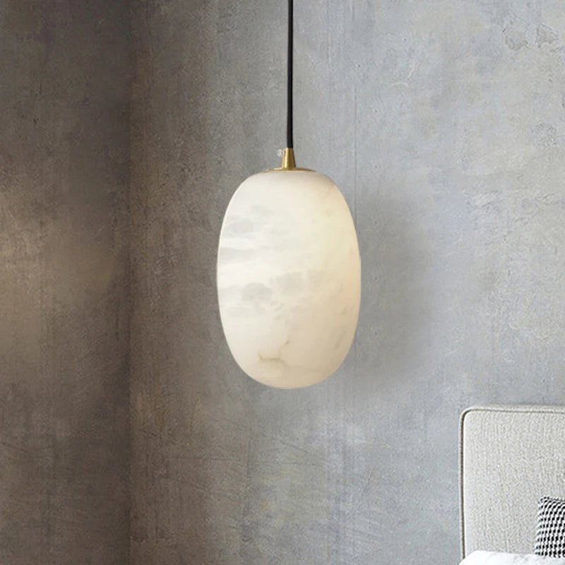 Francesco - Pendant - Alabaster & Gold
