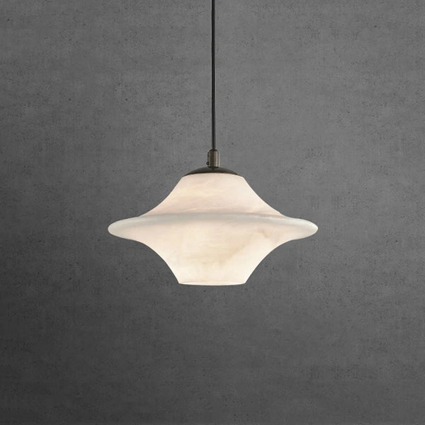 Sella - Pendant - White Marble & Black