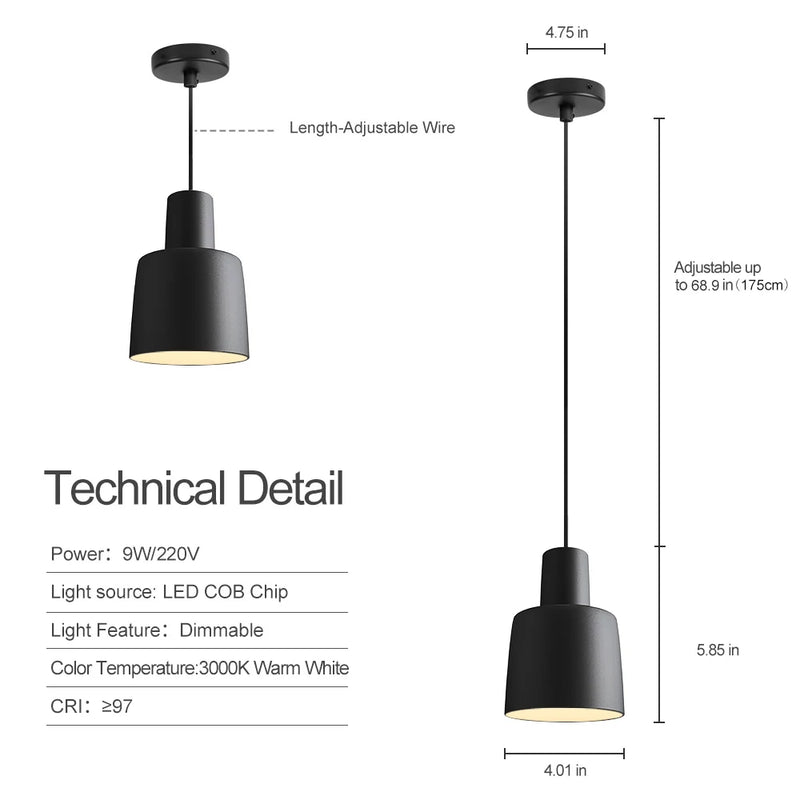 Synth - Dimmable Pendant - White