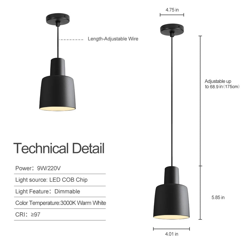 Synth Dimmable Pendant - White