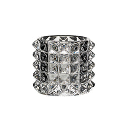Stud Tealight holder - Clear - Set of 2
