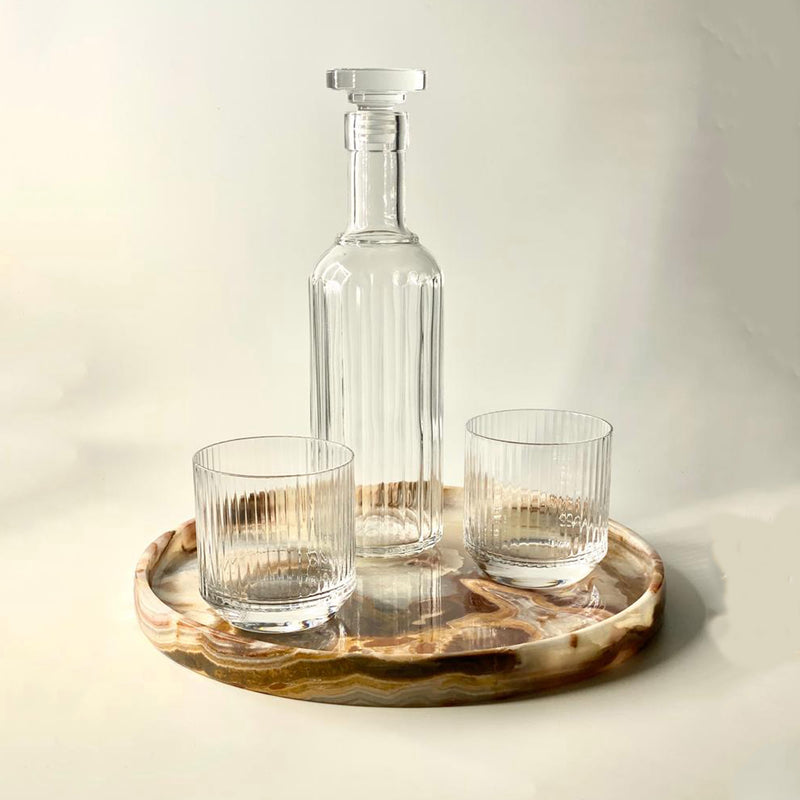 Tessa - Onyx Round Tray