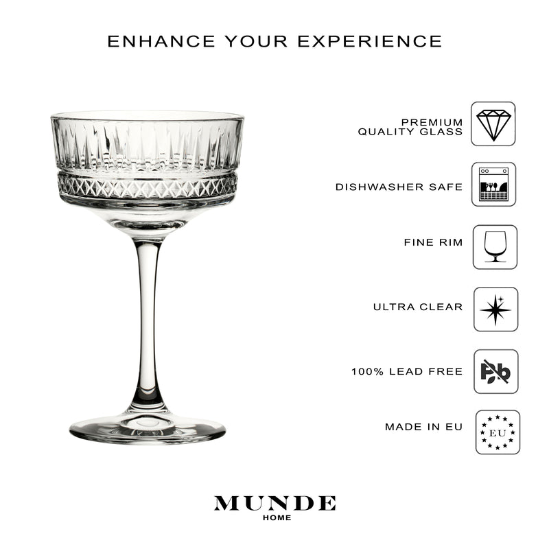 Artemio - Champagne Coupe Set of 6 - Munde Home