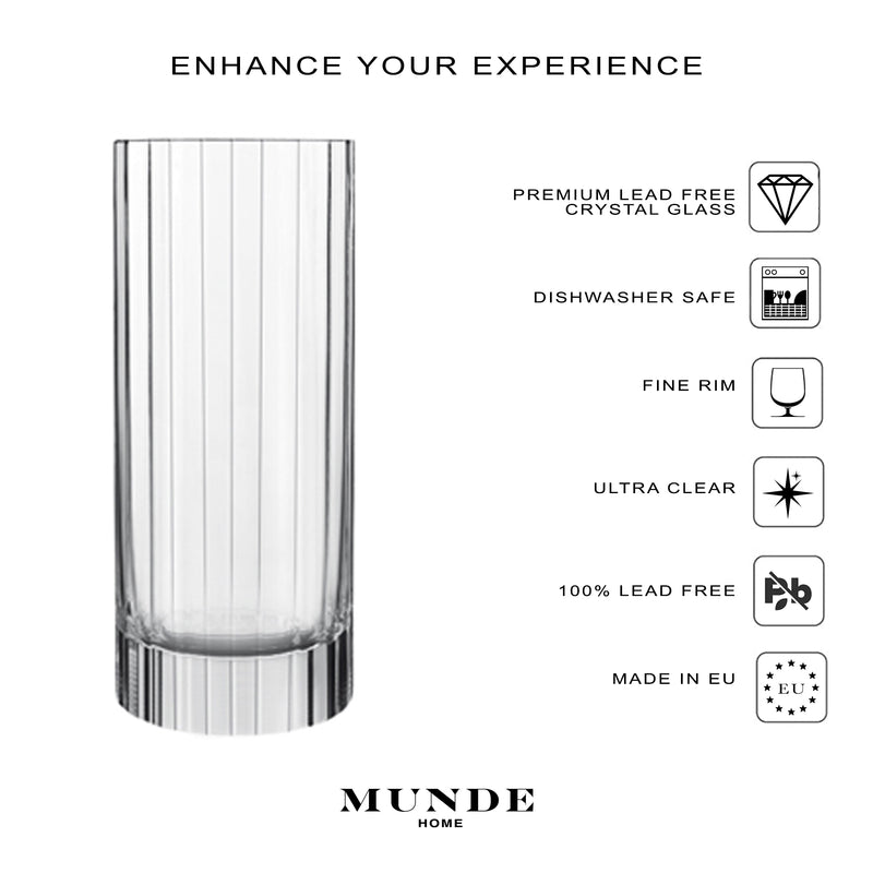 Gianni - Crystal Tumbler Set of 6 - Munde Home