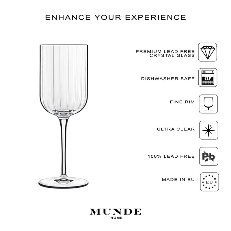 Gianni - Crystal Wine Glass Set of 4 - Munde Home