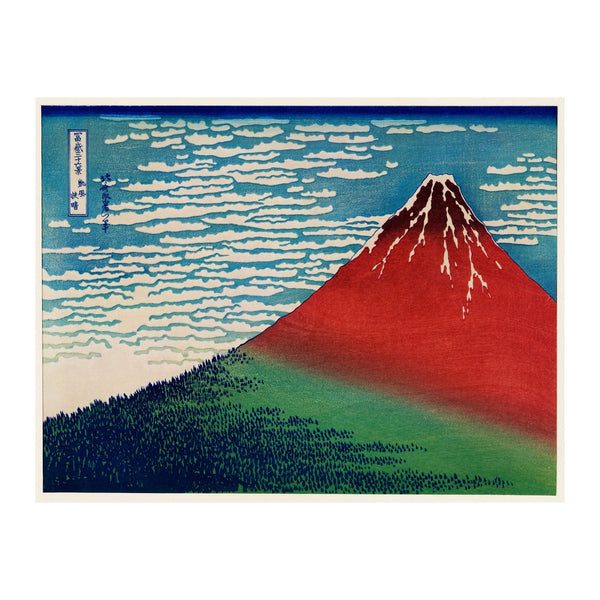 Katsushika Hokusai Fine Wind, Clear Morning - Poster
