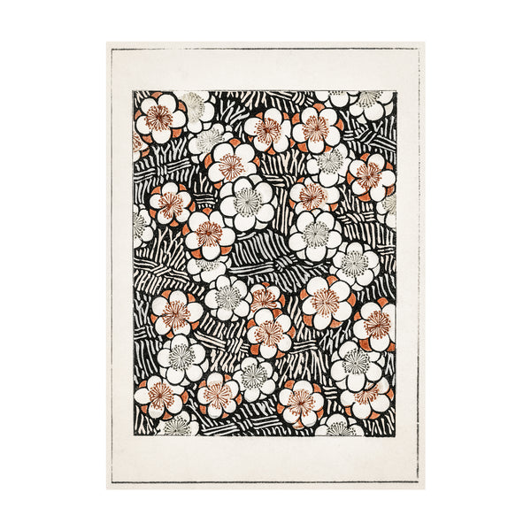 Watanabe Seitei Floral Pattern - Poster