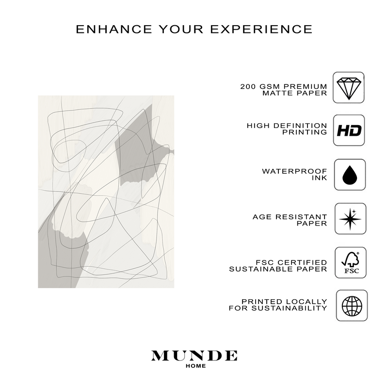Muse Grey - Poster - Munde Home