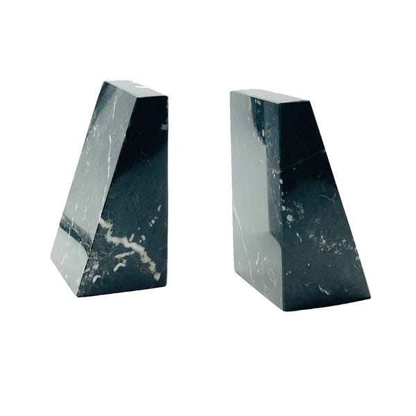 Nero Black Marble Bookends - Set of 2
