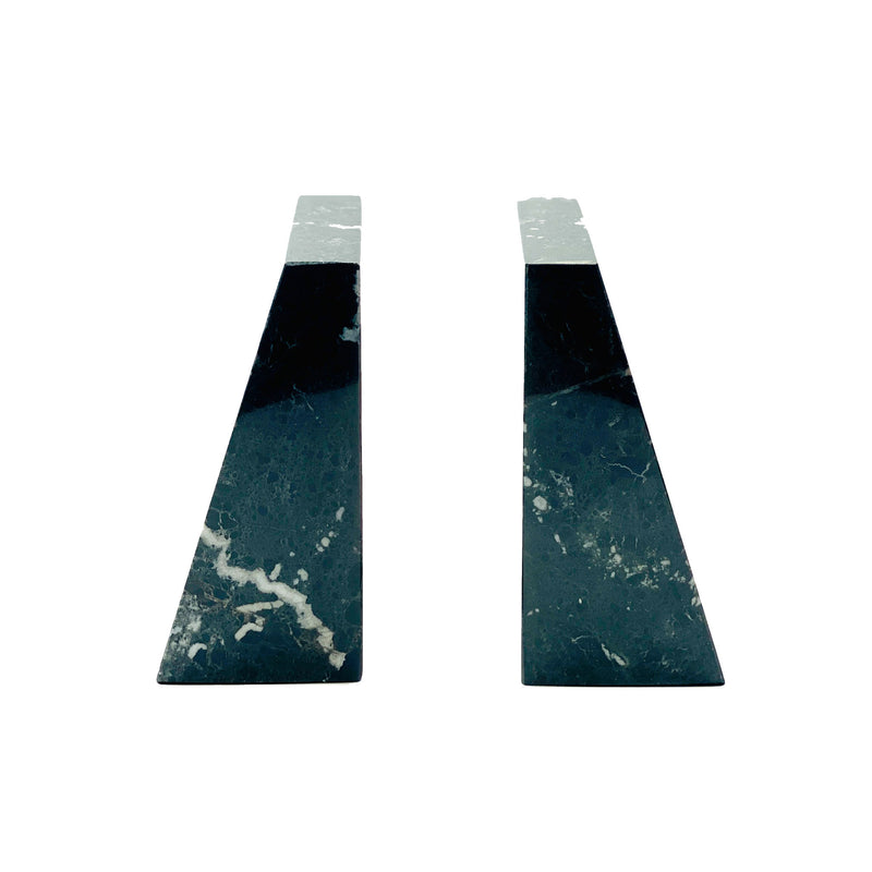 Nero - Black Marble Bookends - Set of 2
