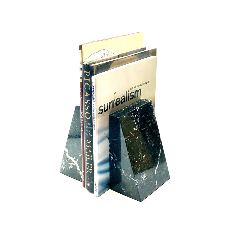 Nero - Black Marble Bookends - Set of 2