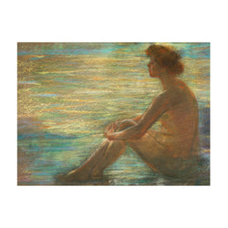 Alice Pike Barney Nude against Sea - Poster