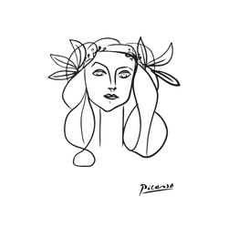 Picasso Head of a Woman - Poster