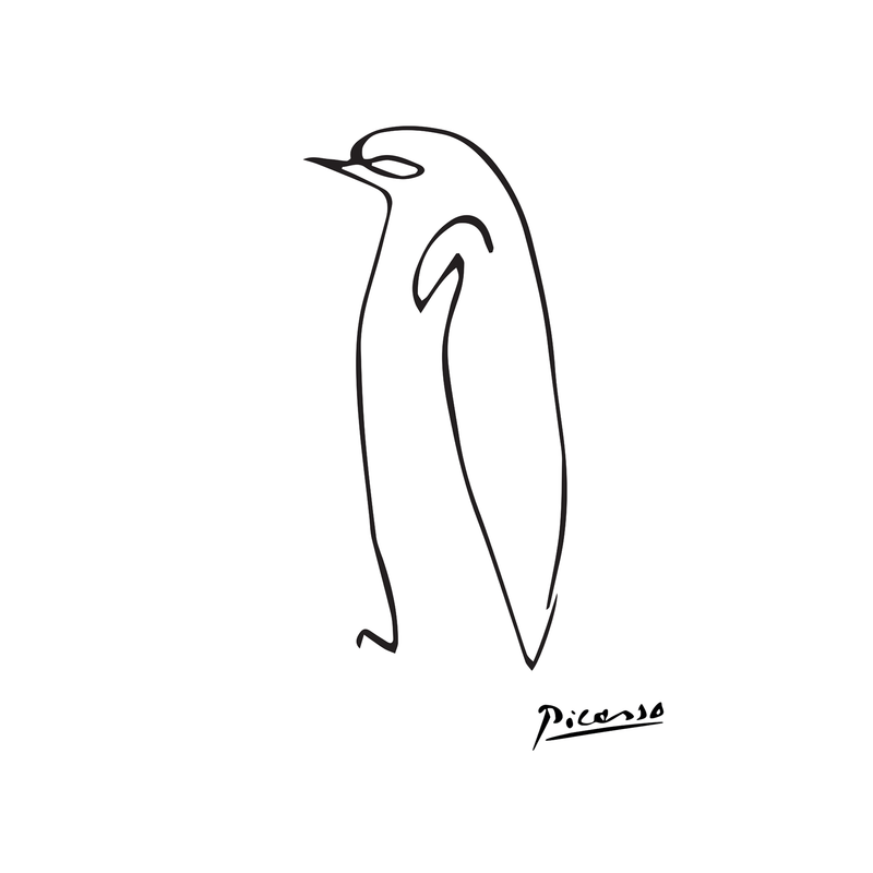 Picasso Le Pingouin - Poster