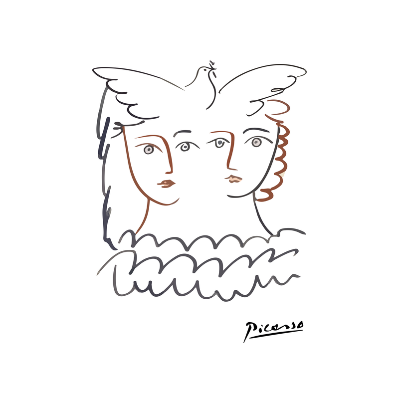 Picasso Line Drawing No.2 - Poster