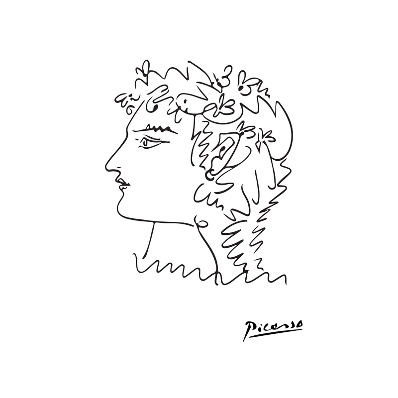 Picasso Line Drawing No.3 - Poster