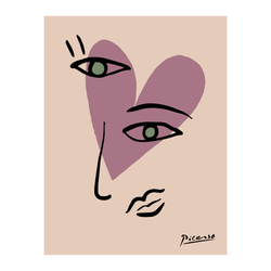 Picasso Peach Love - Poster
