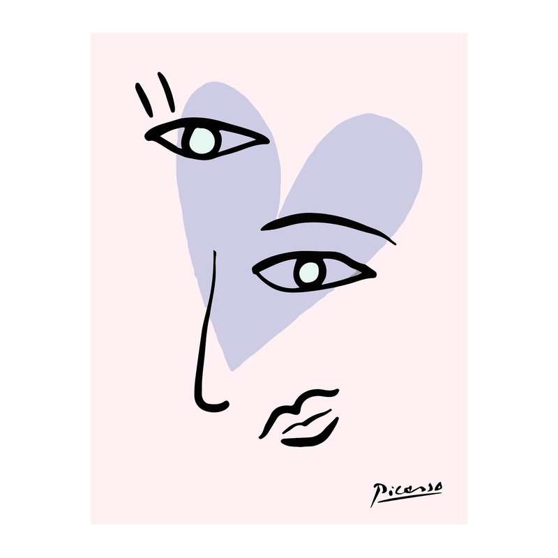 Picasso Pink Love - Poster