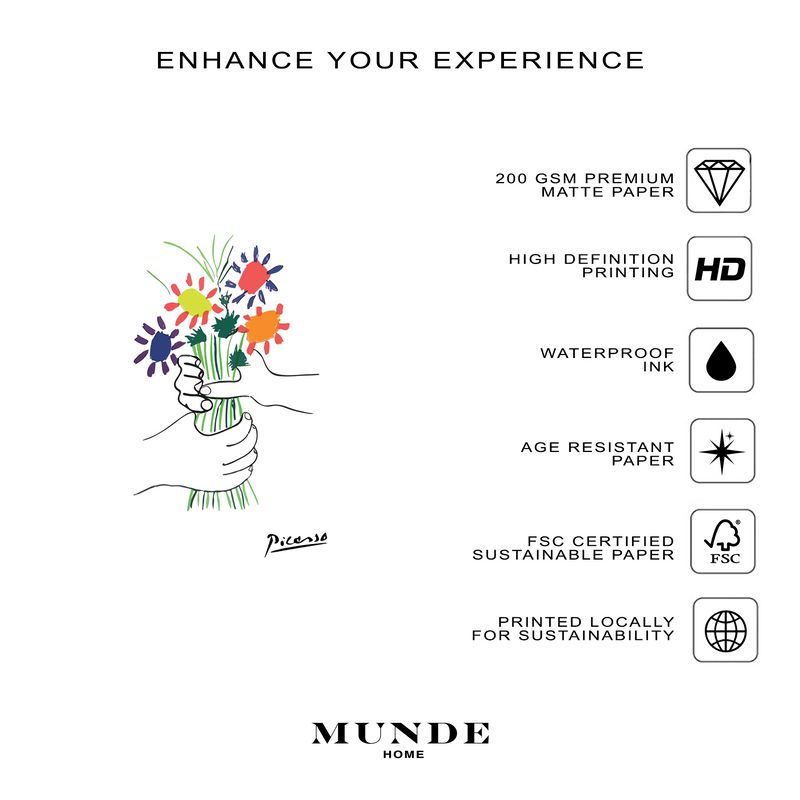 Picasso Bouquet of Flowers - Poster - Munde Home
